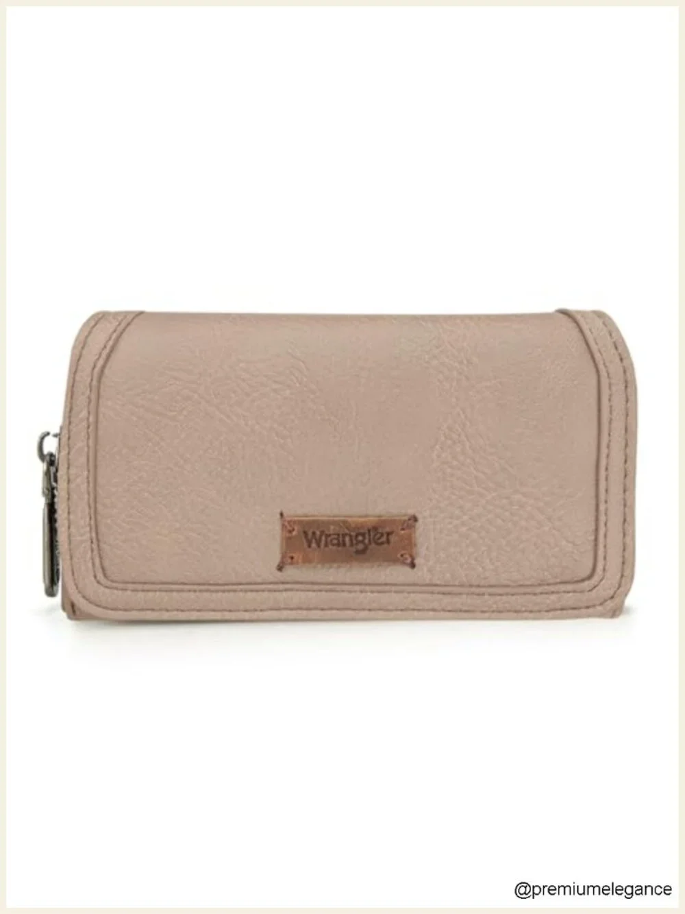 Faux Leather RFID Blocking Wristlet Wallet with Wrist Strap